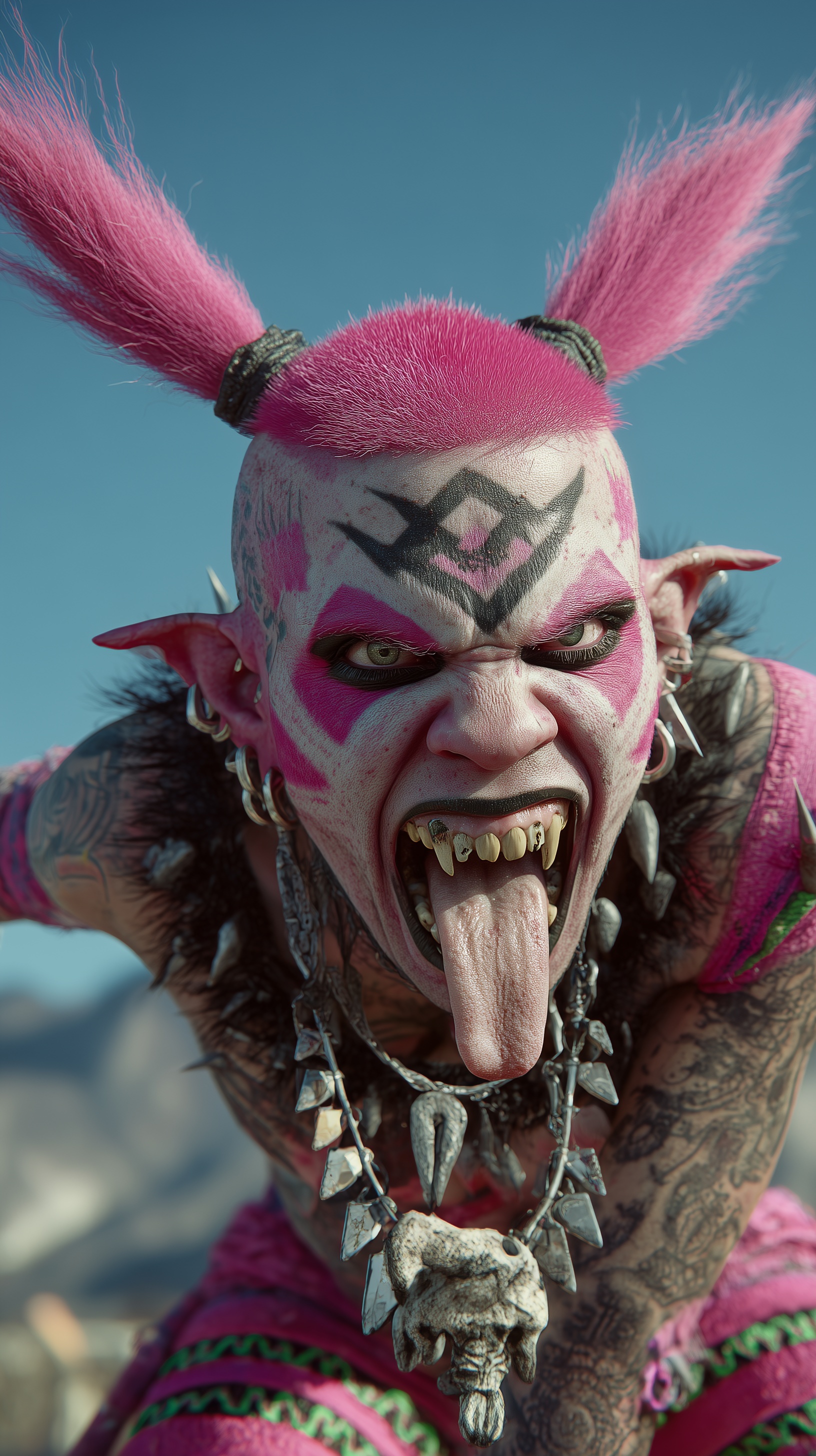 Explore the Uniquely Striking Pink Character Art