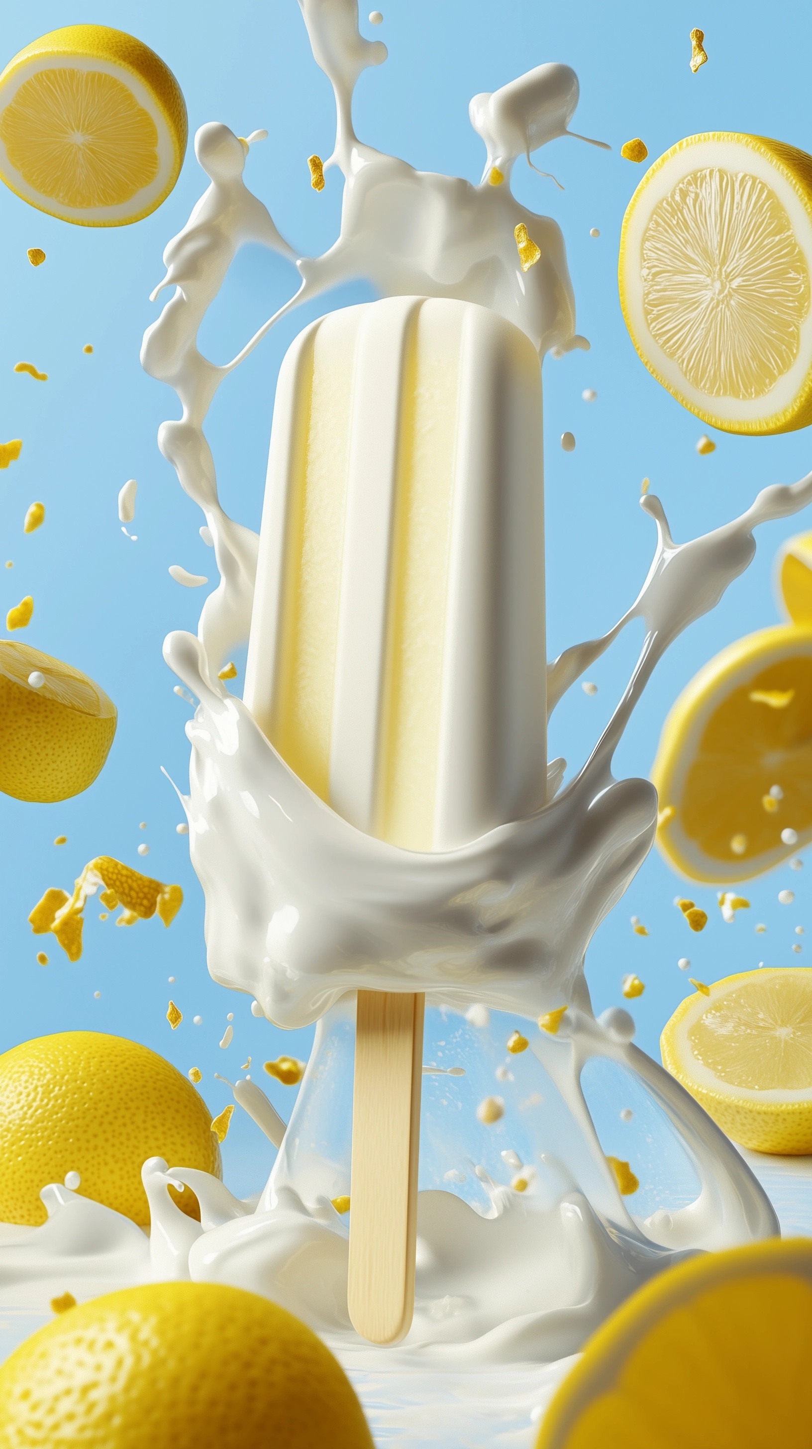 Refresh with Creamy Lemon Yogurt Popsicles!