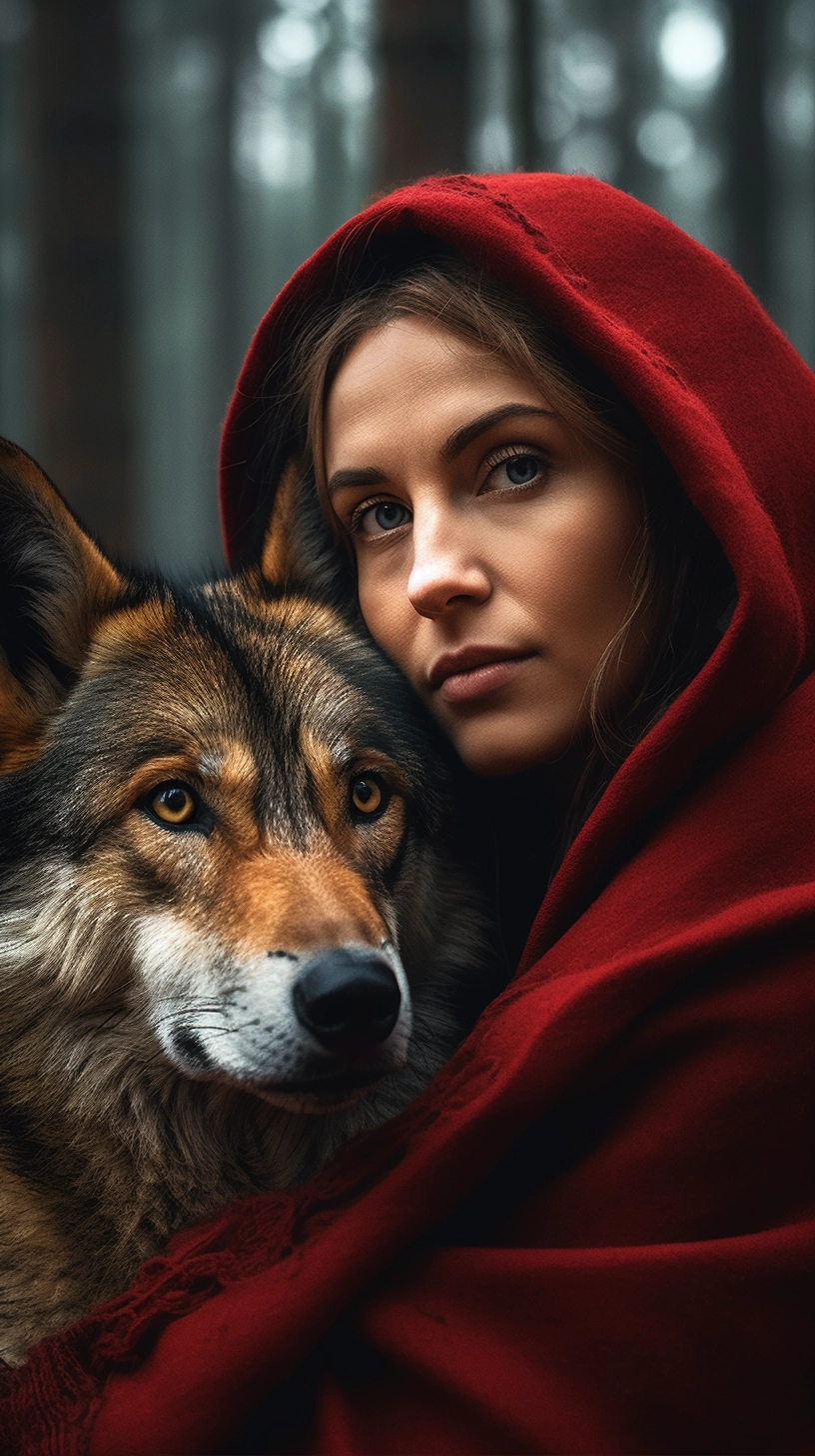 Red Riding Hood and the Wolf: A Cinematic National Geographic Tale