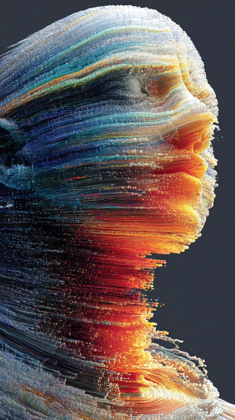 Surreal AMG CLA45s: Glitch & Fluid Portraits