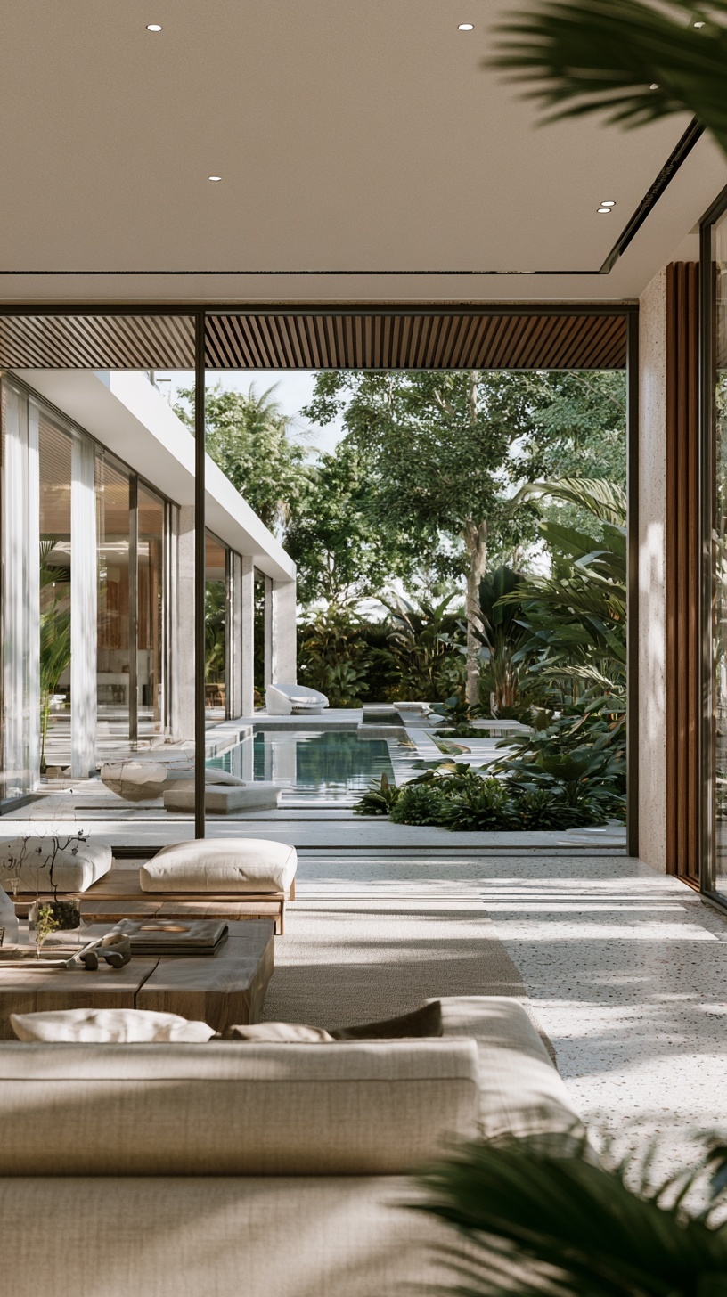 Luxury Tropical Villa: Seamless Indoor-Outdoor Living
