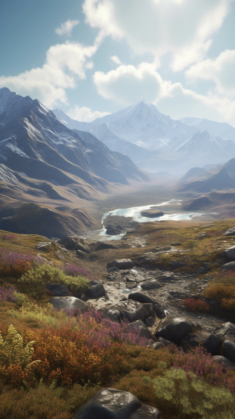 Denali National Park: Hyper Realistic Masterpiece Illustration