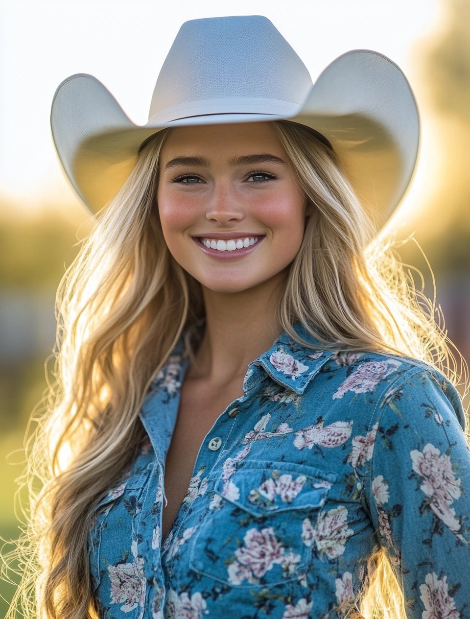 Stunning Equestrian Beauty in Golden Hour Glow