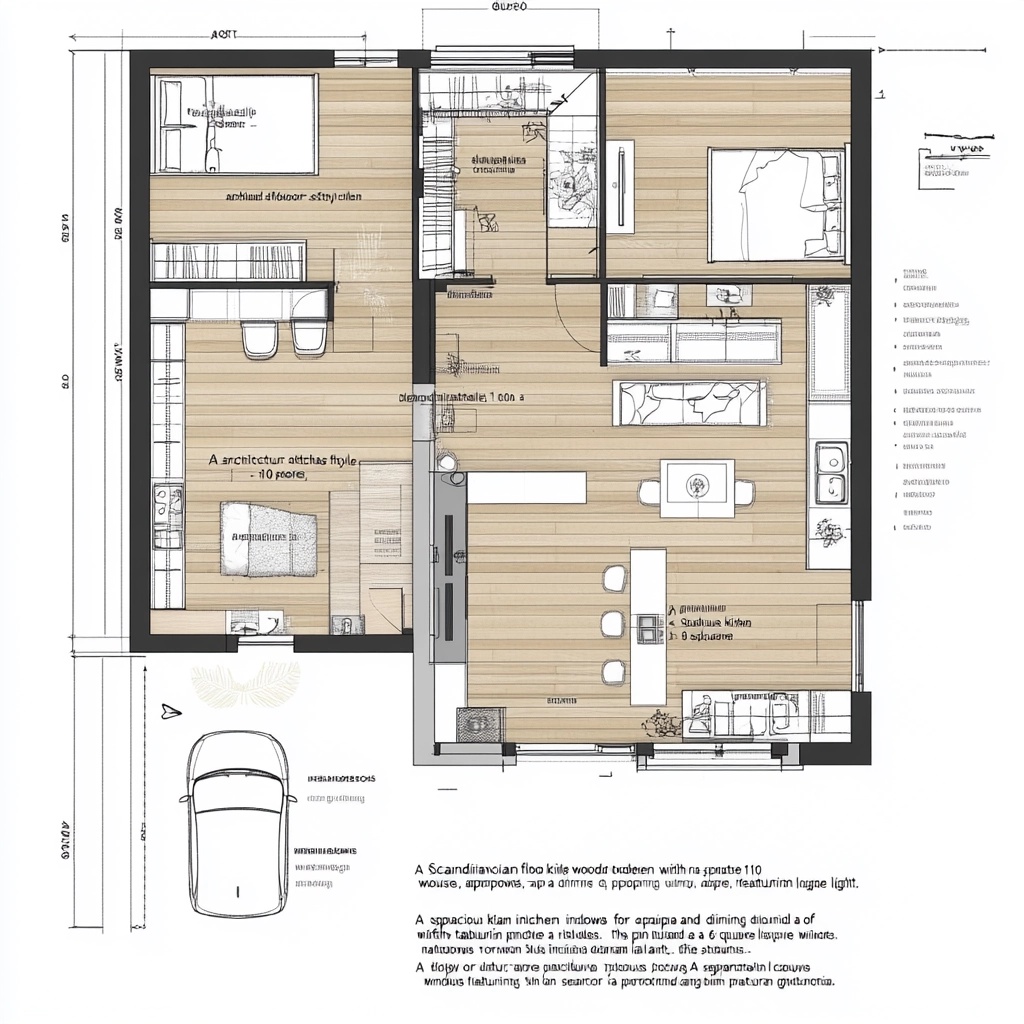 Scandinavian Wooden House Floor Plan: Modern Design