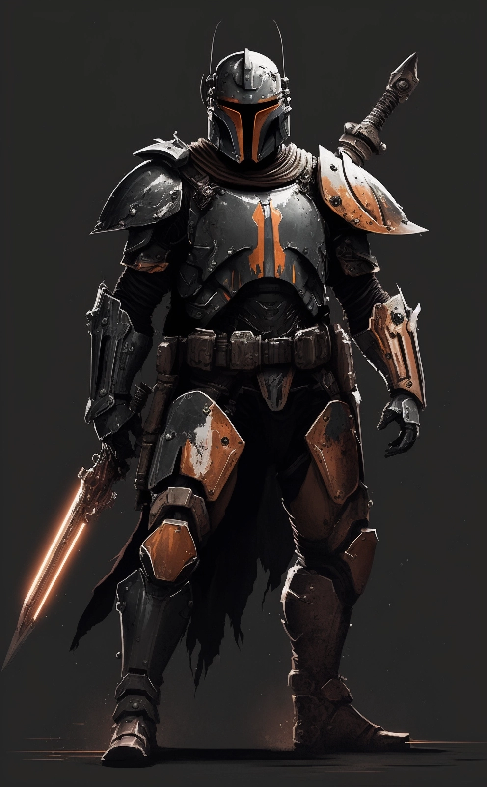 Dark Mandalorian: Powerful Concept Art