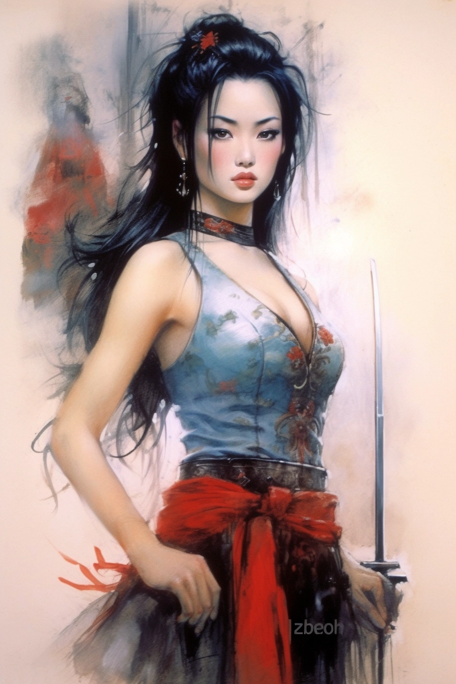 Burlesque Mulan by Luis Royo: Disney-inspired Art