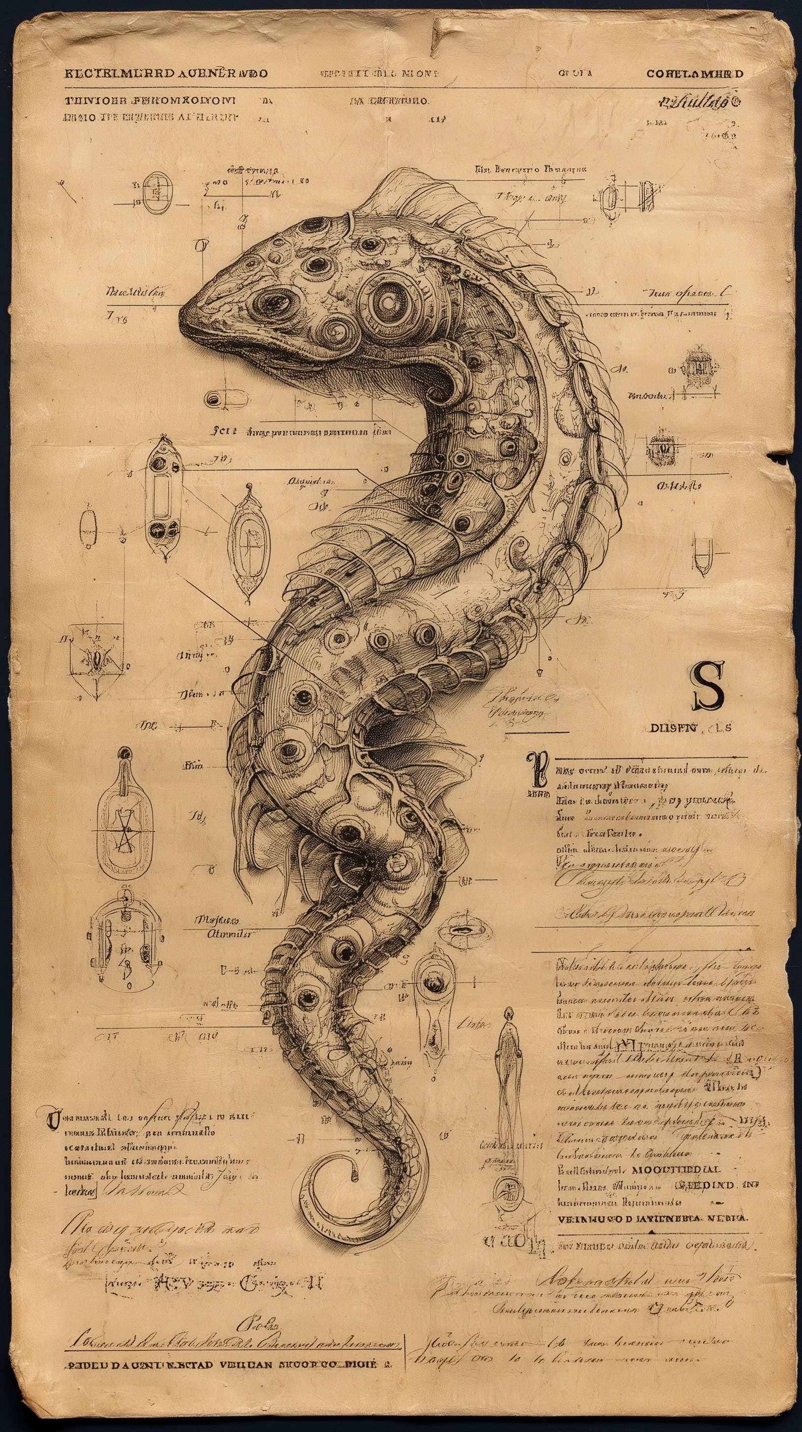 Explore a Mystical Medieval Bestiary Illustration