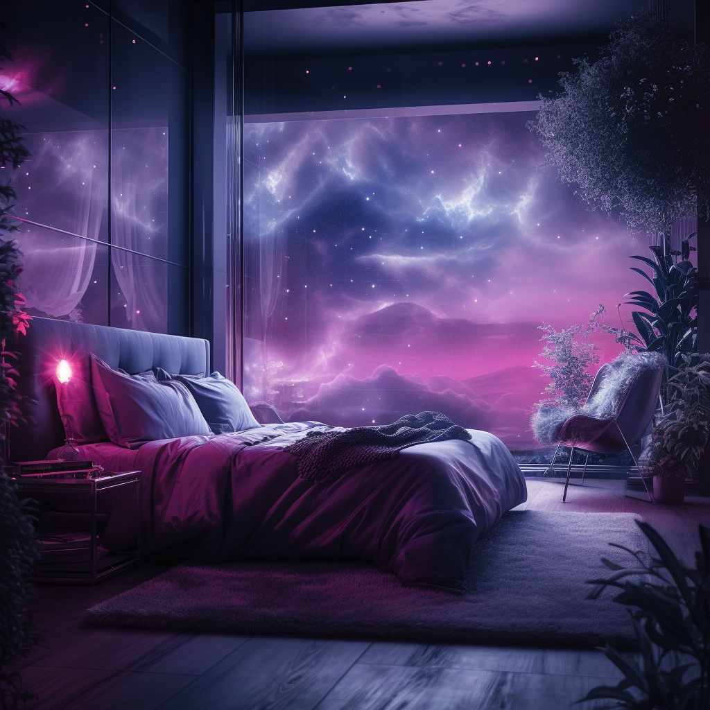 Experience the Future: Immersive FHD Sci-Fi Bedroom