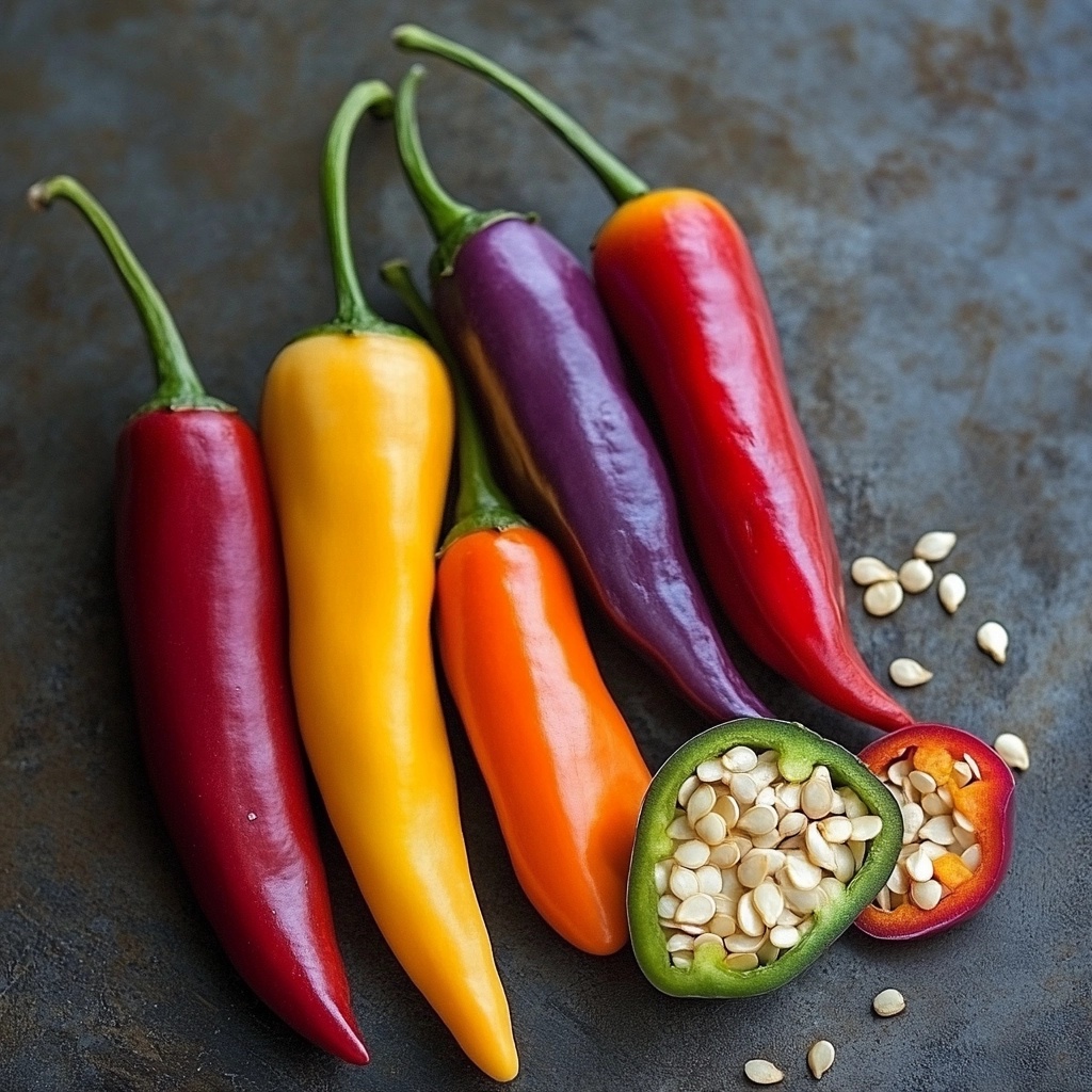 Discover Vibrant Chili Peppers: Sliced & Colorful!