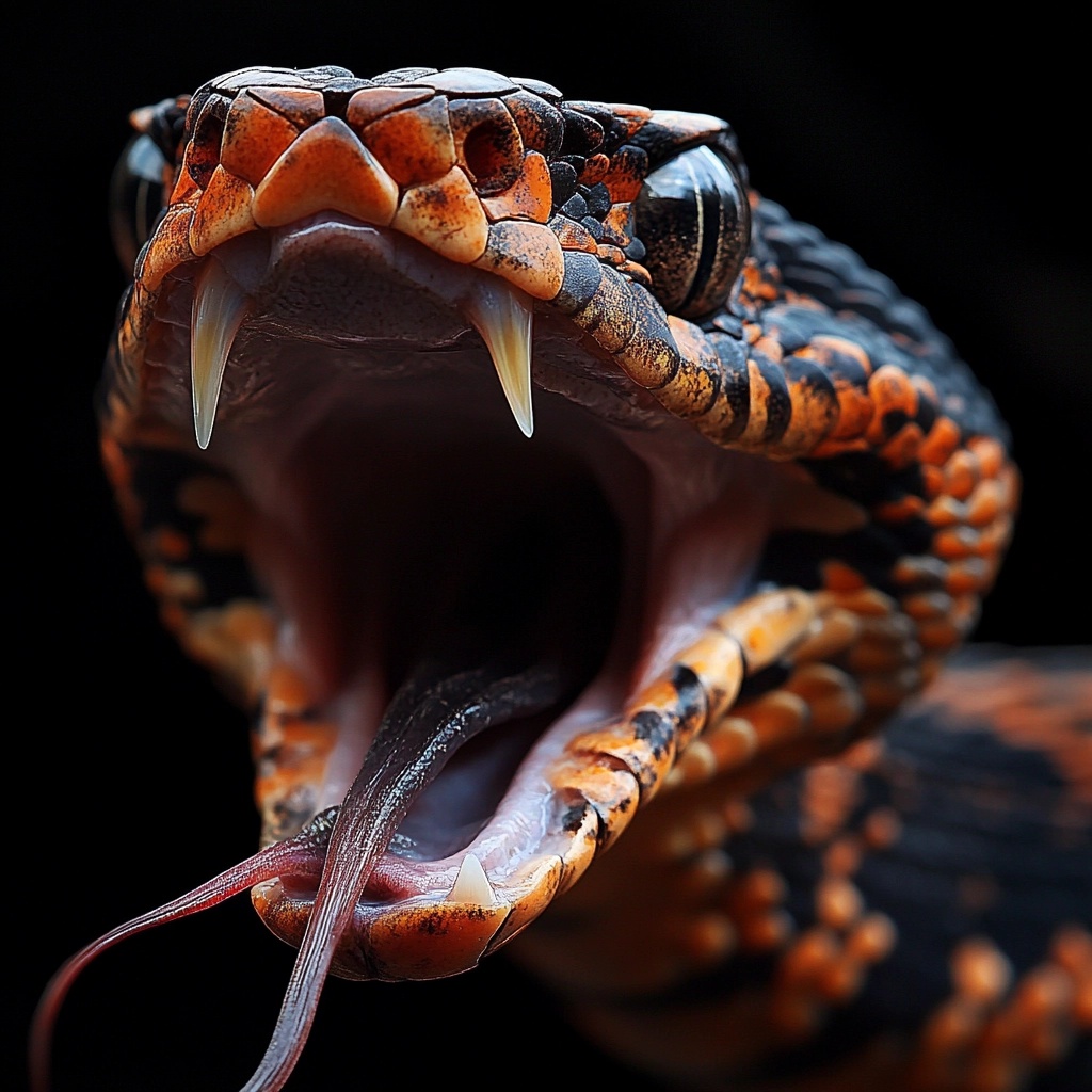 Striking Rattlesnake Photography: Fangs and Colors