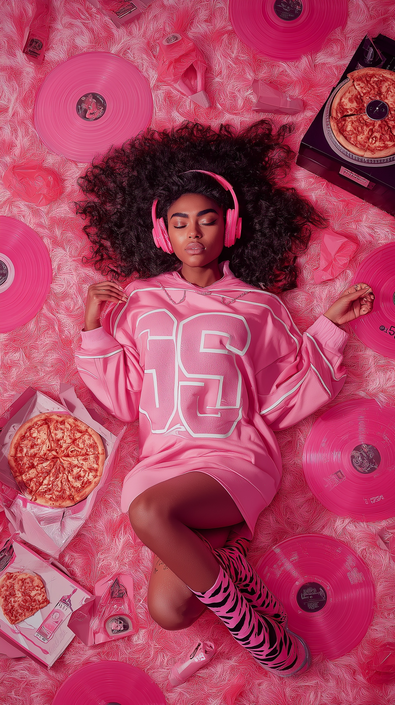 Chic Vinyl Vibes: Glam Fashion Meets Retro Luxe