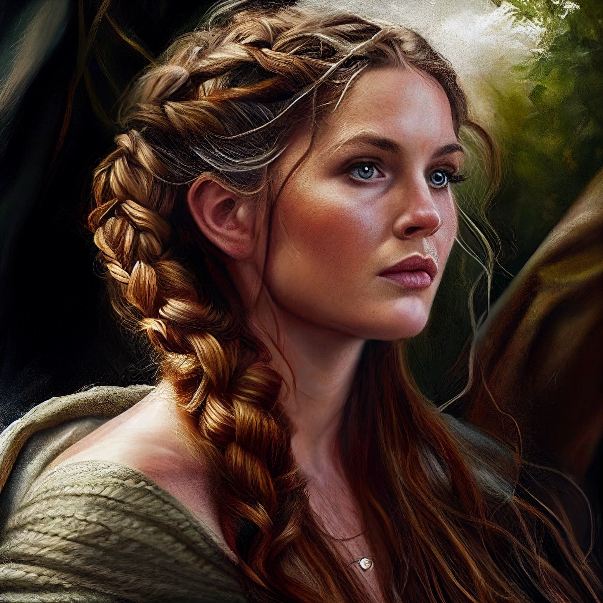 Celtic Druid Portrait by Rob Hefferan - Cinematic Braided Knotting