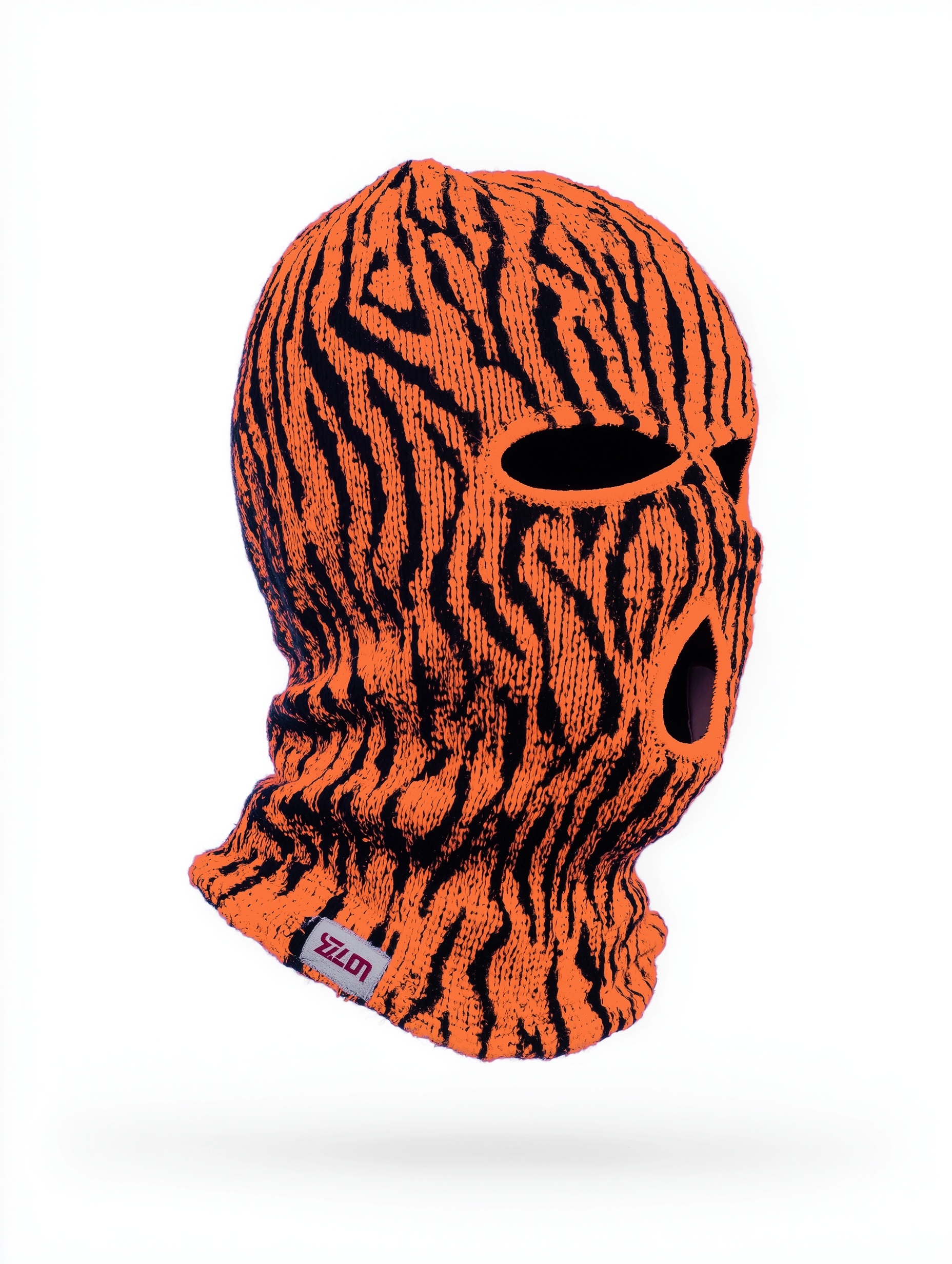 Tiger Pattern 3-Hole Product Photo on White Background