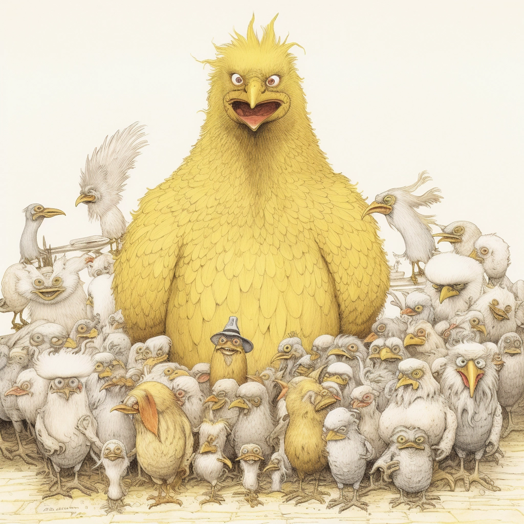 Monster & Chickens: A Hilarious Illustration Mashup