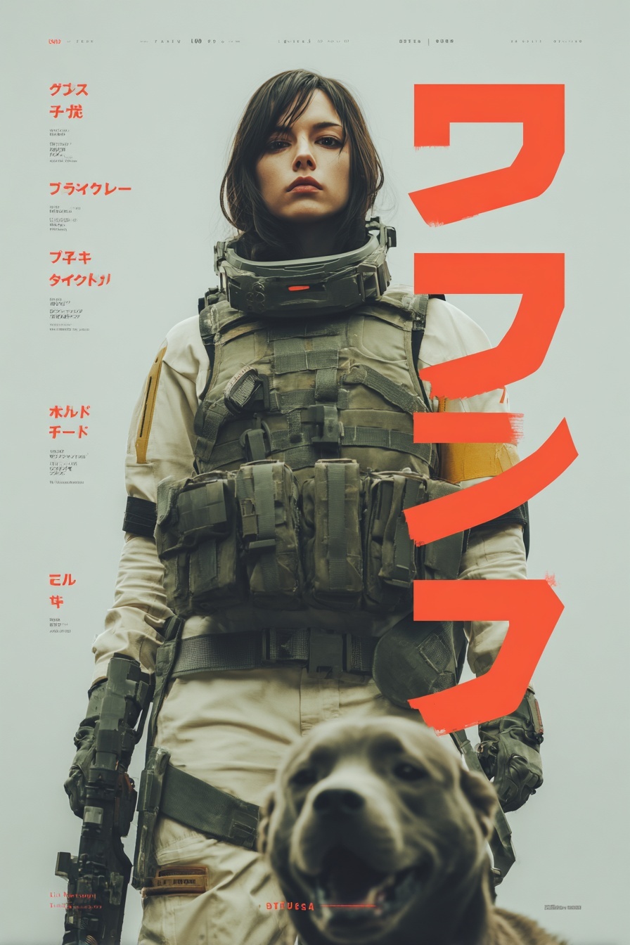 Cyberpunk Anime: Tactical Woman & Cyberdog Encounter
