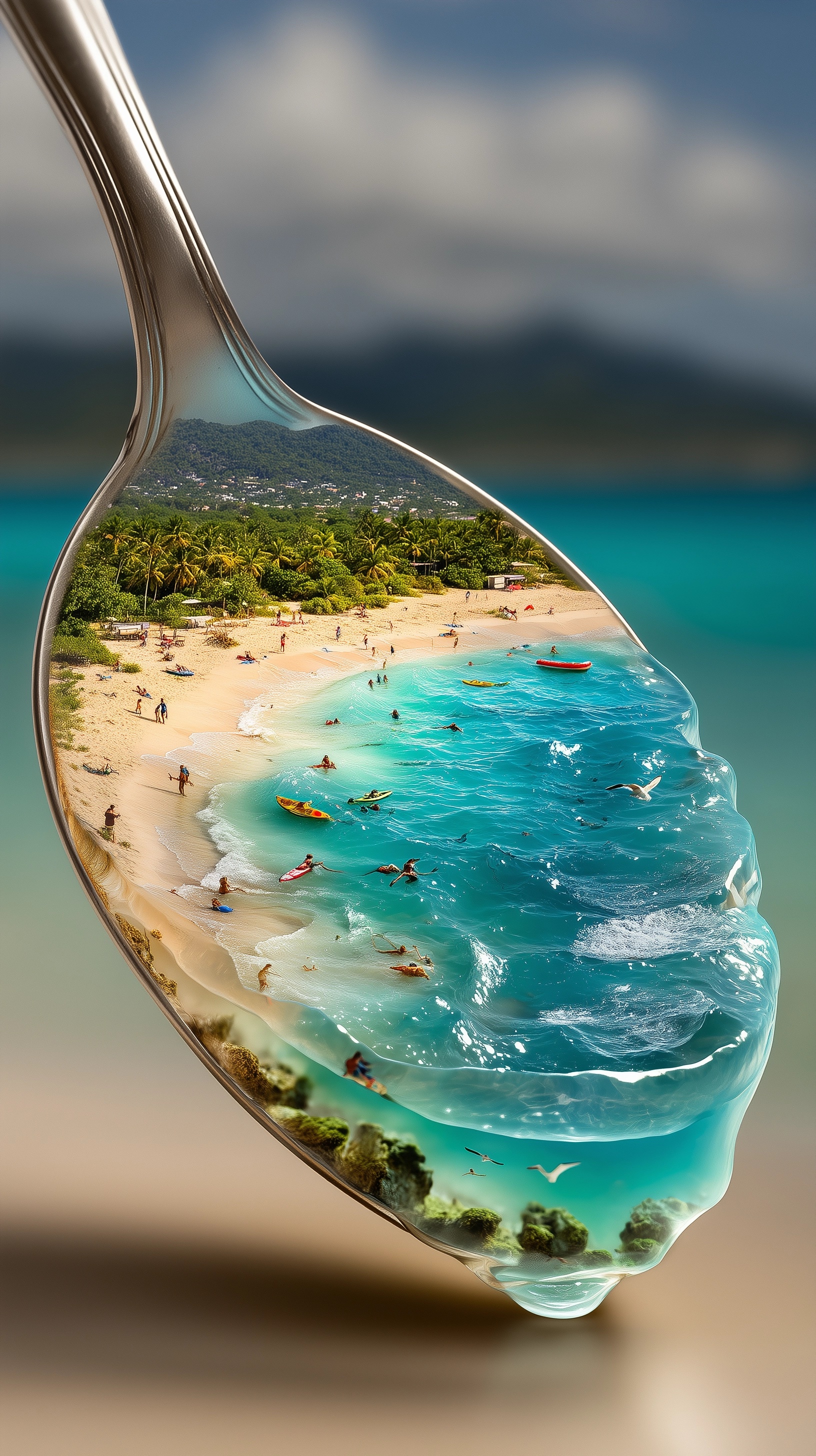 Tropical Paradise in a Silver Spoon