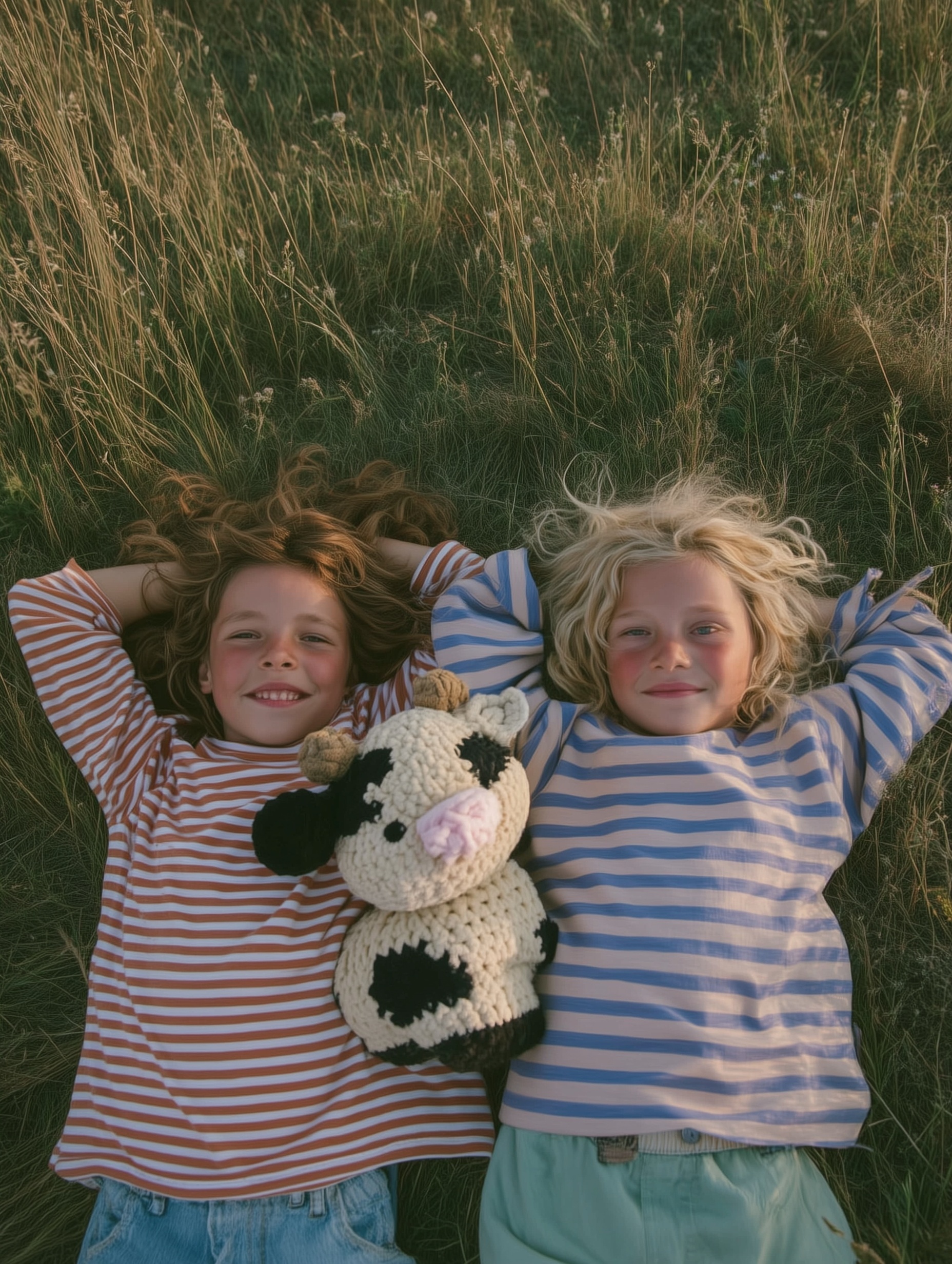 Golden Hour Smiles: Children's Summer Bliss