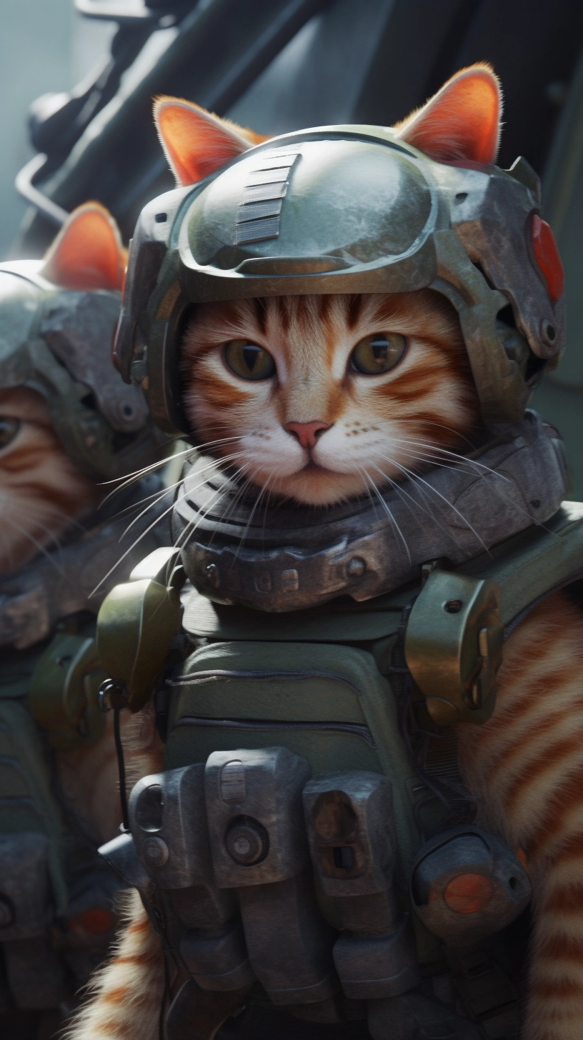 Adorable Cat Soldiers in Sci-Fi Cinematic