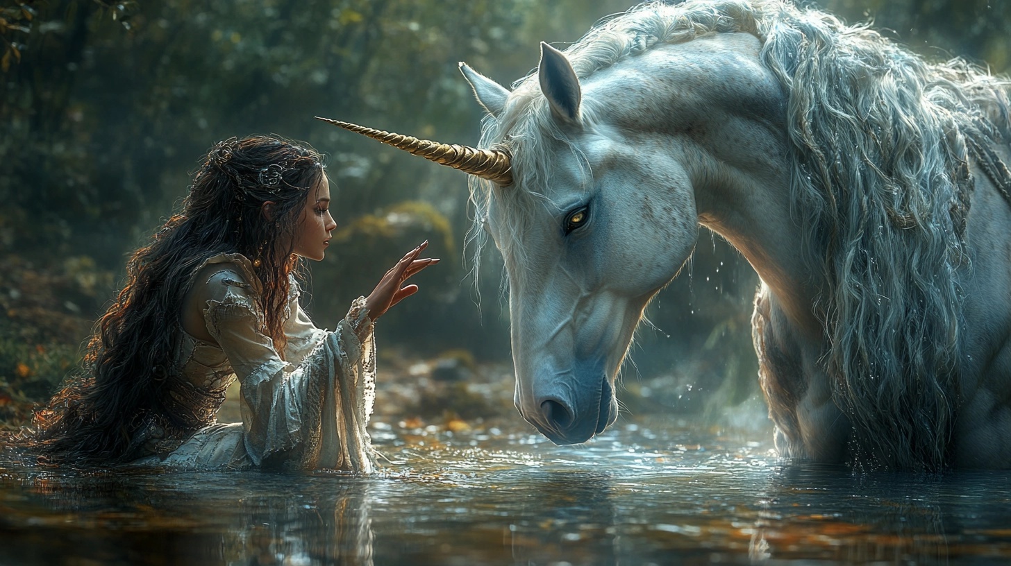 Enchanting Encounter with a Majestic Unicorn