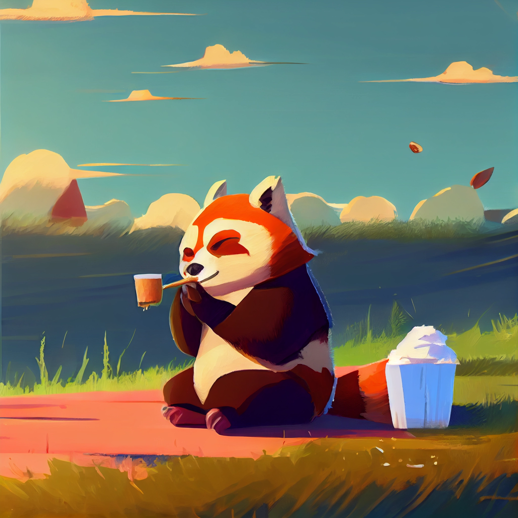 Red Panda Plein Air: Official Digital Art