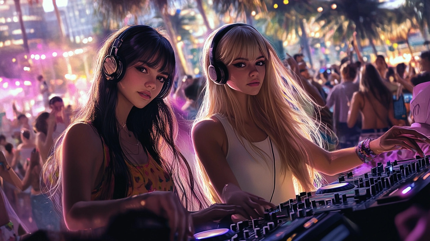 Vibrant Miami Open-Air DJ Experience