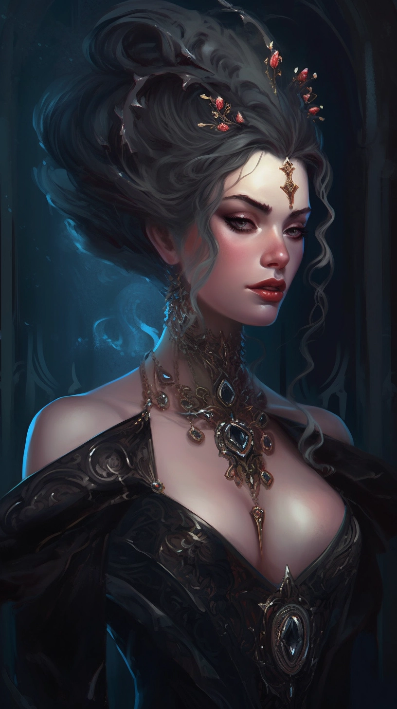 Ornate Dark Fantasy Art: Acid Queen by Charlie Bowater