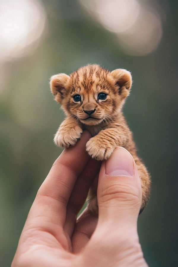 Meet the World's Tiniest Adorable Lion Cub!