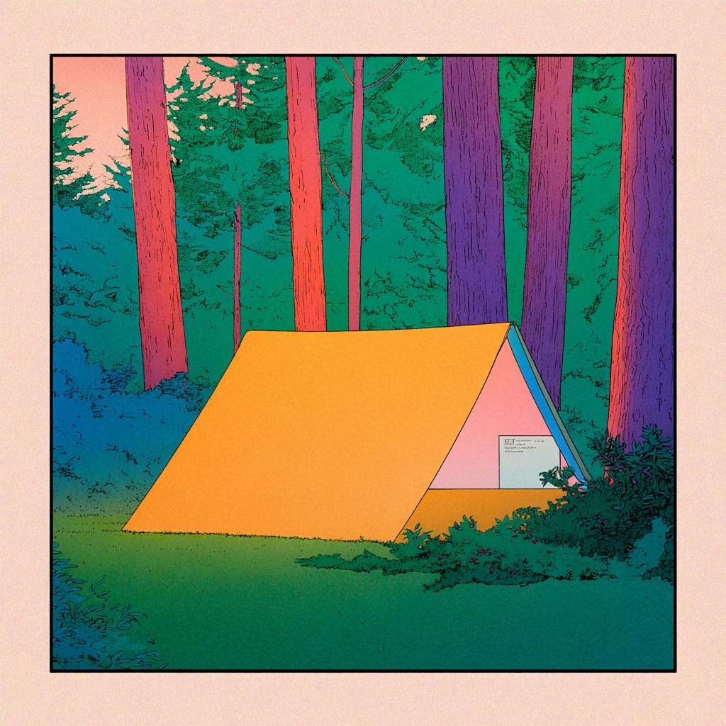 Discover Secrets: Tent in the Forest Awaits