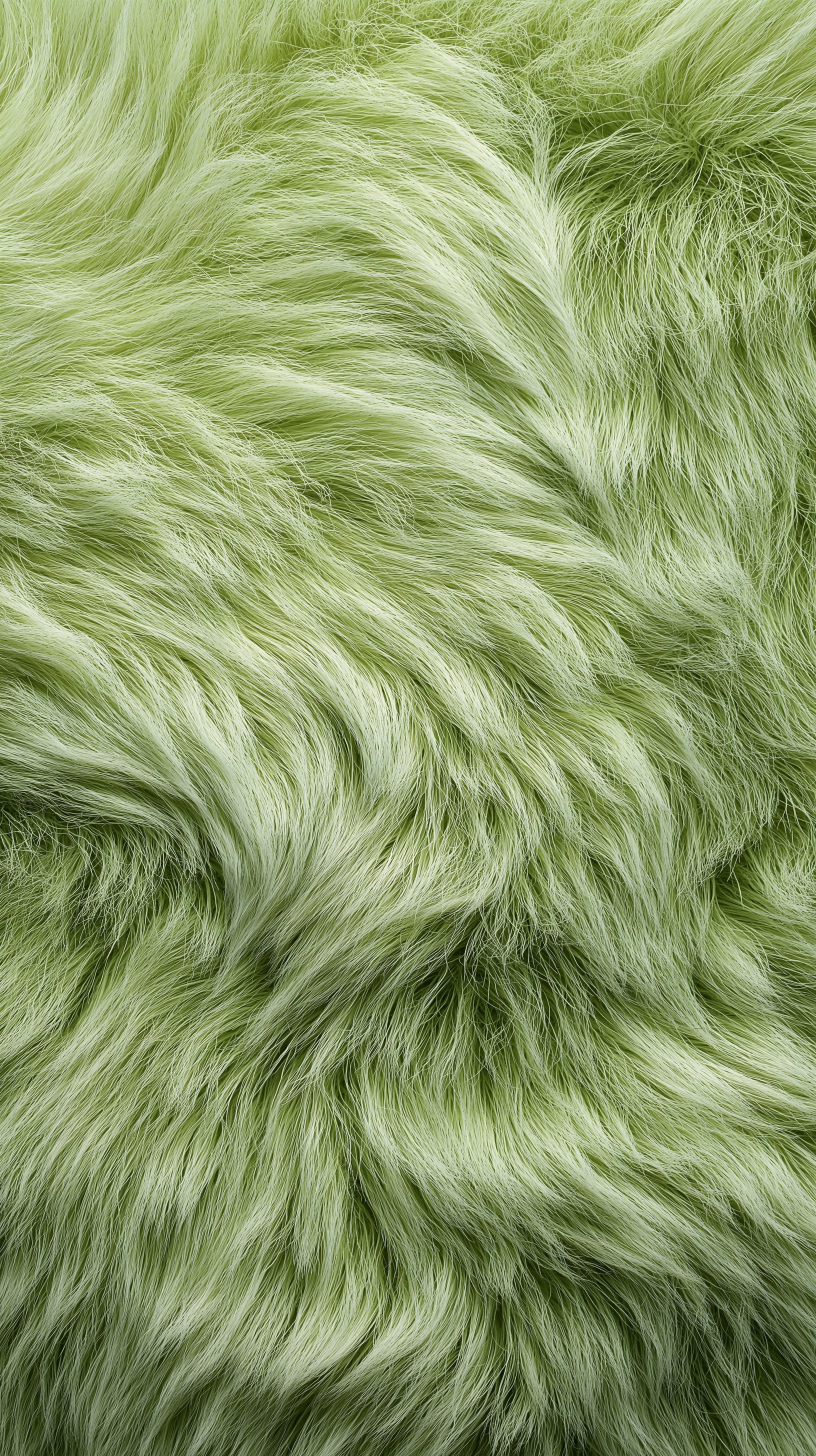 Stunning Macro Shots of Light Green Plush Fur