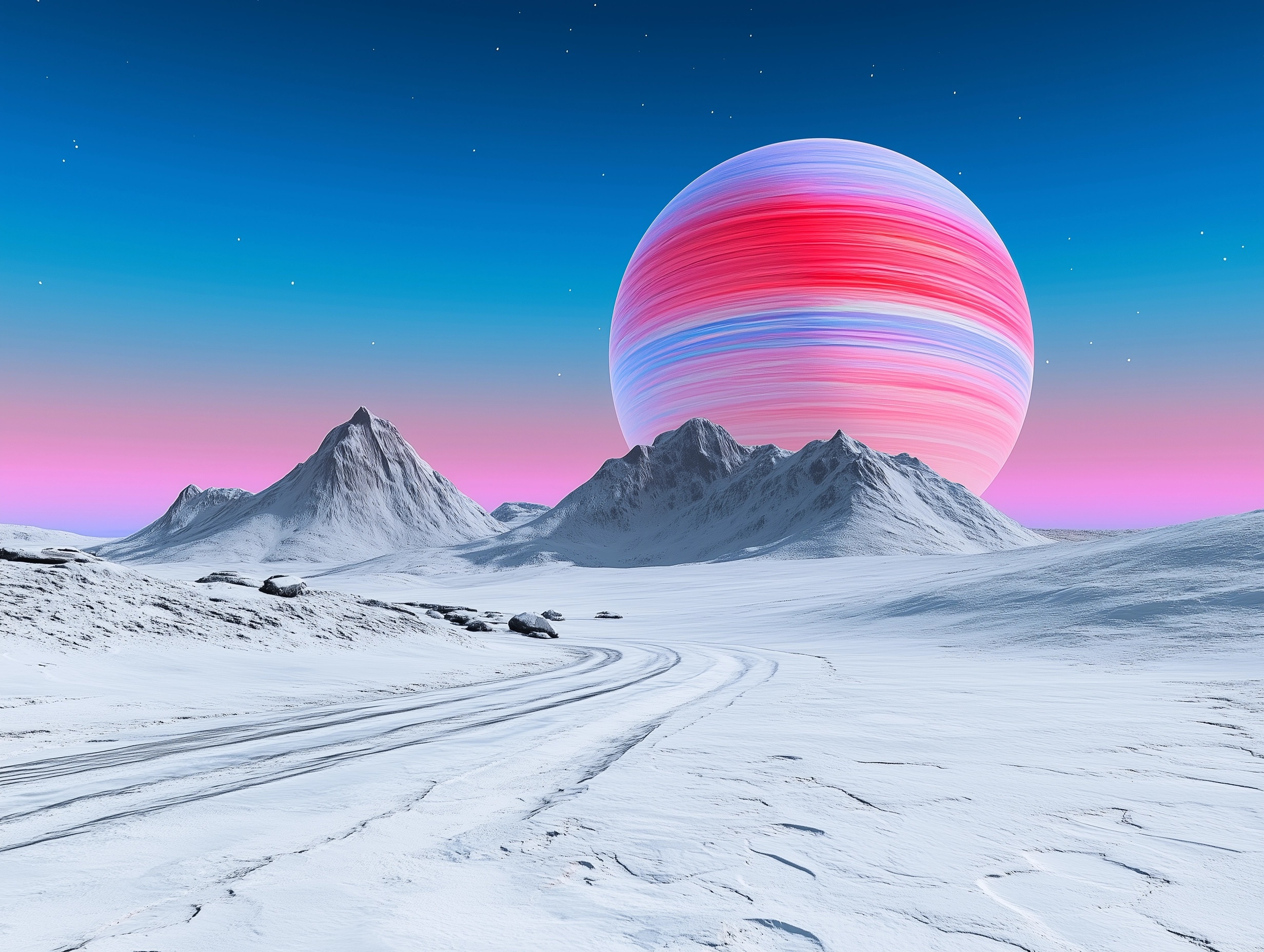 Artistic Earth: A Surreal Horizon Experience