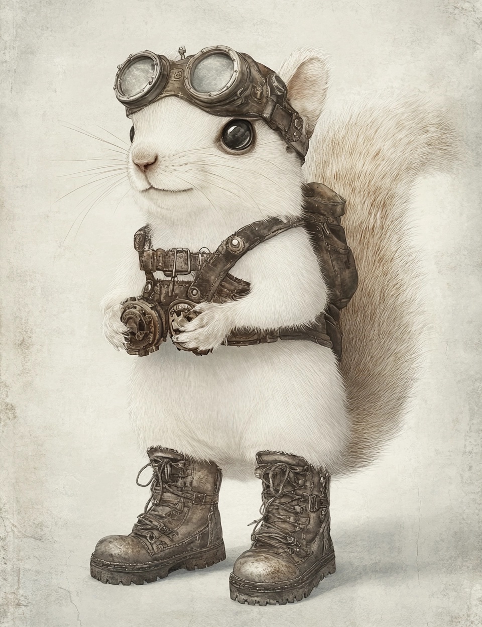 Steampunk Squirrel: Winter Adventure Awaits!