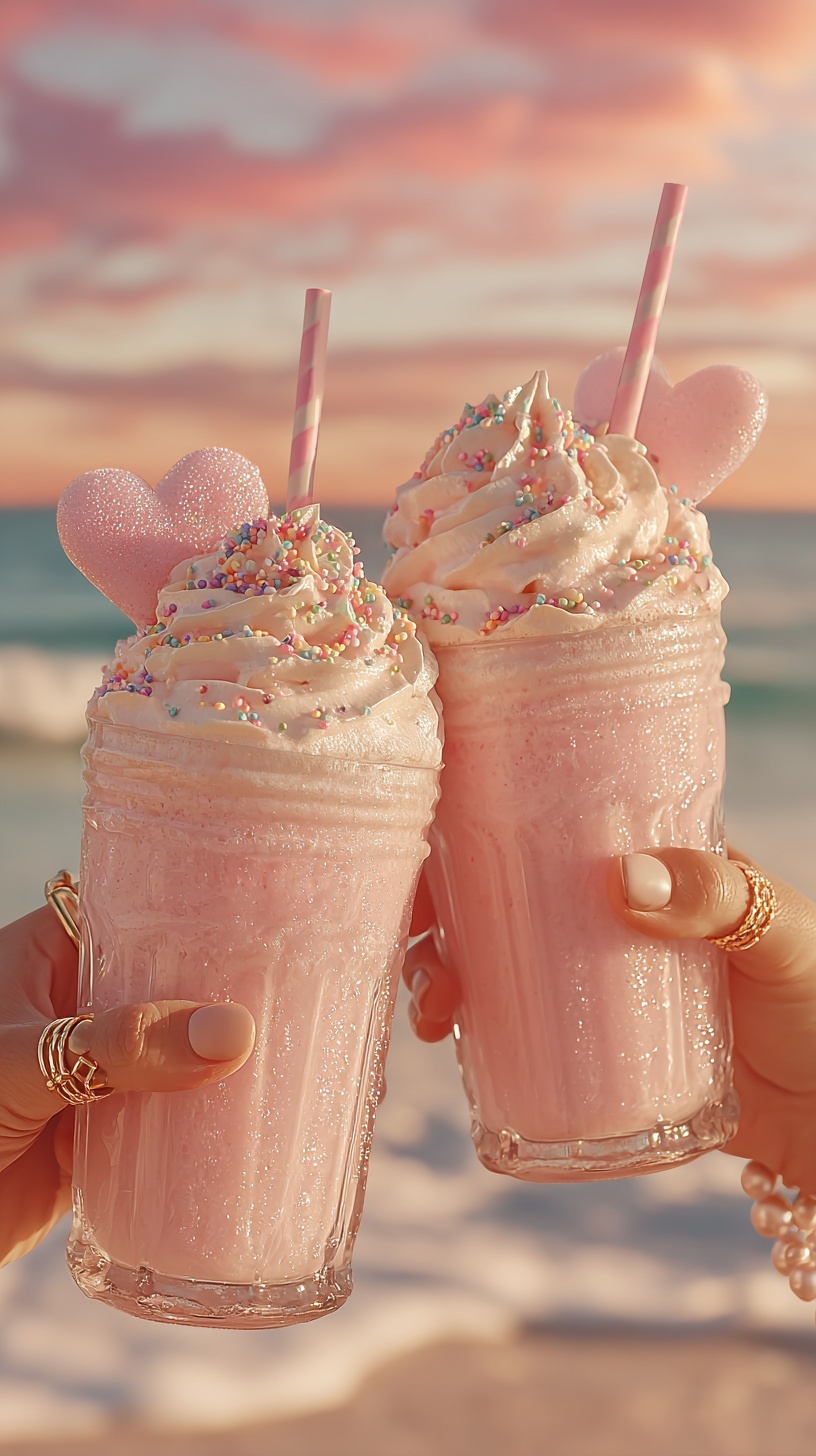 Dreamy Pink Milkshakes for Your Summer Vibe