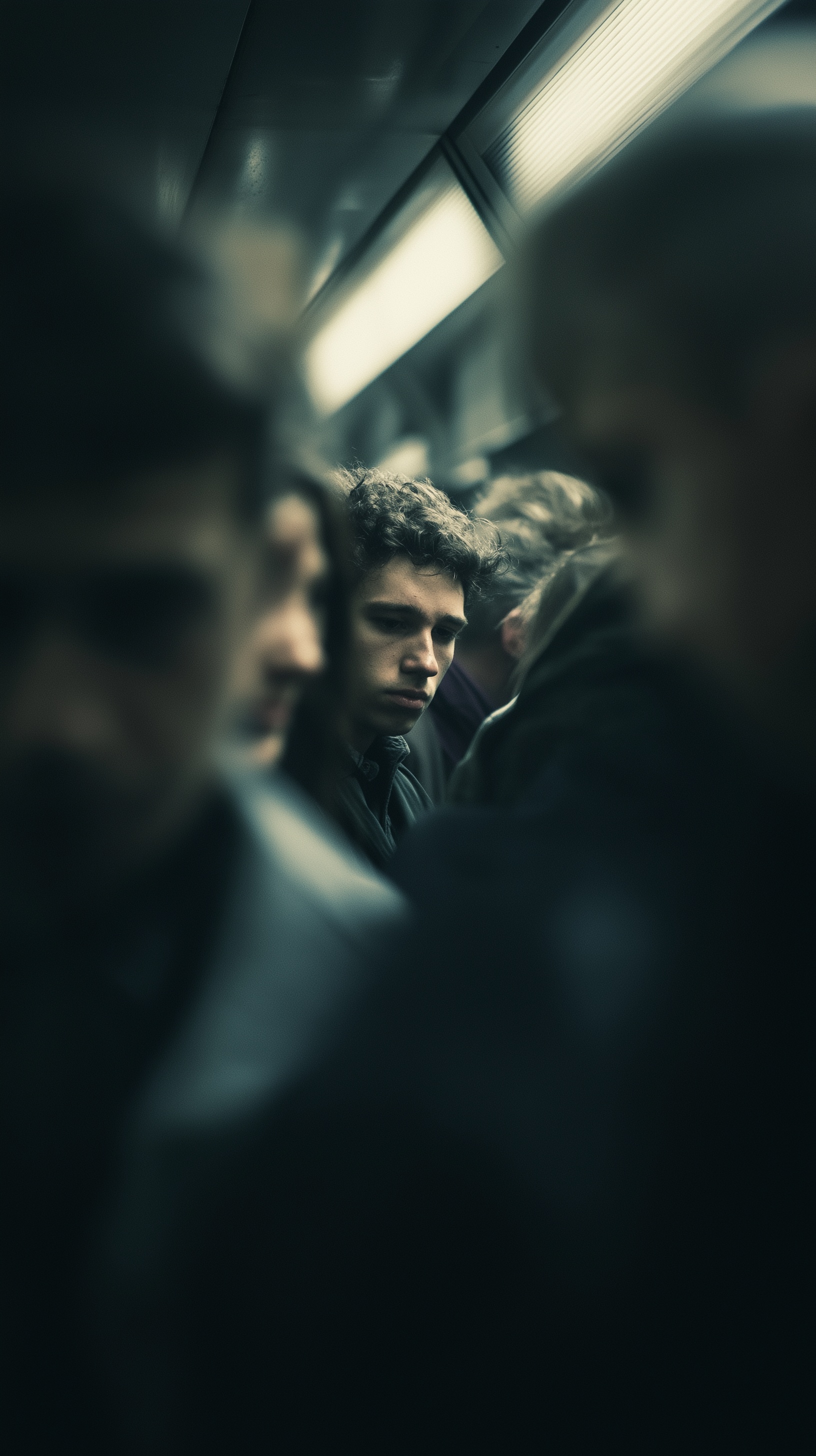 Authentic Subway Life: Gritty Urban Portraits
