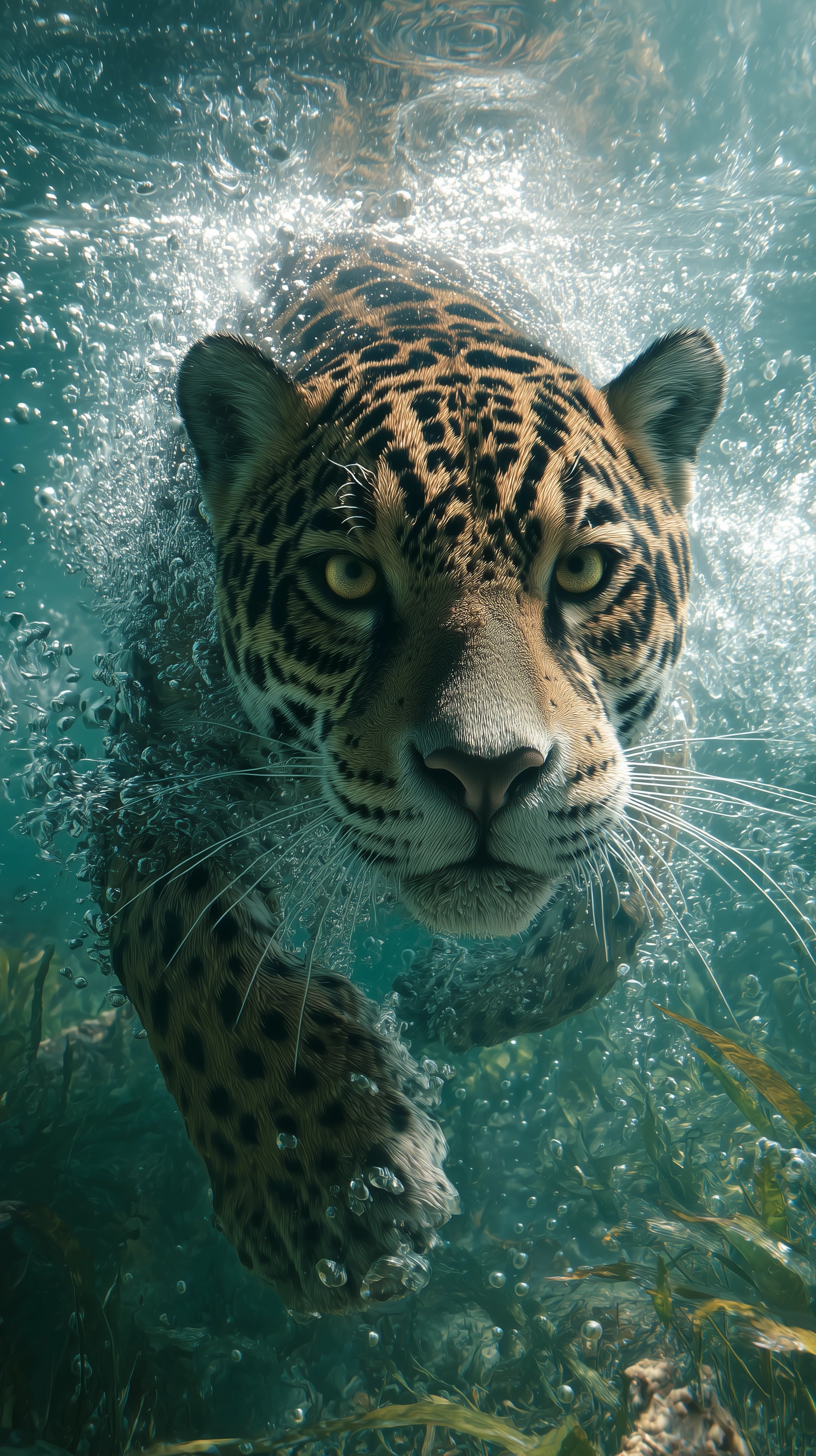 Majestic Jaguar: A Hyperrealistic National Geographic Capture