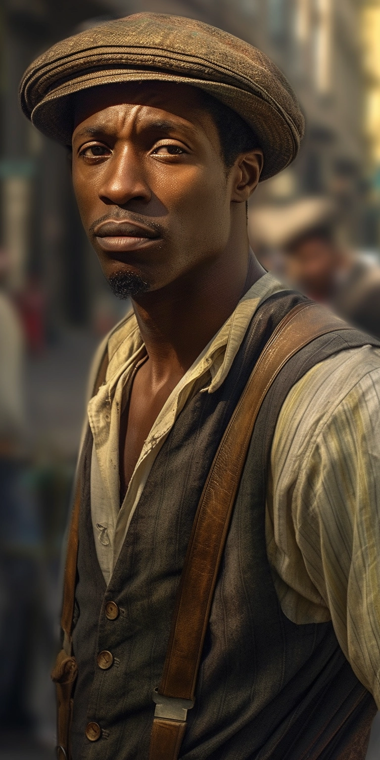 Stunning Creole Man in Soft-Focused Realism