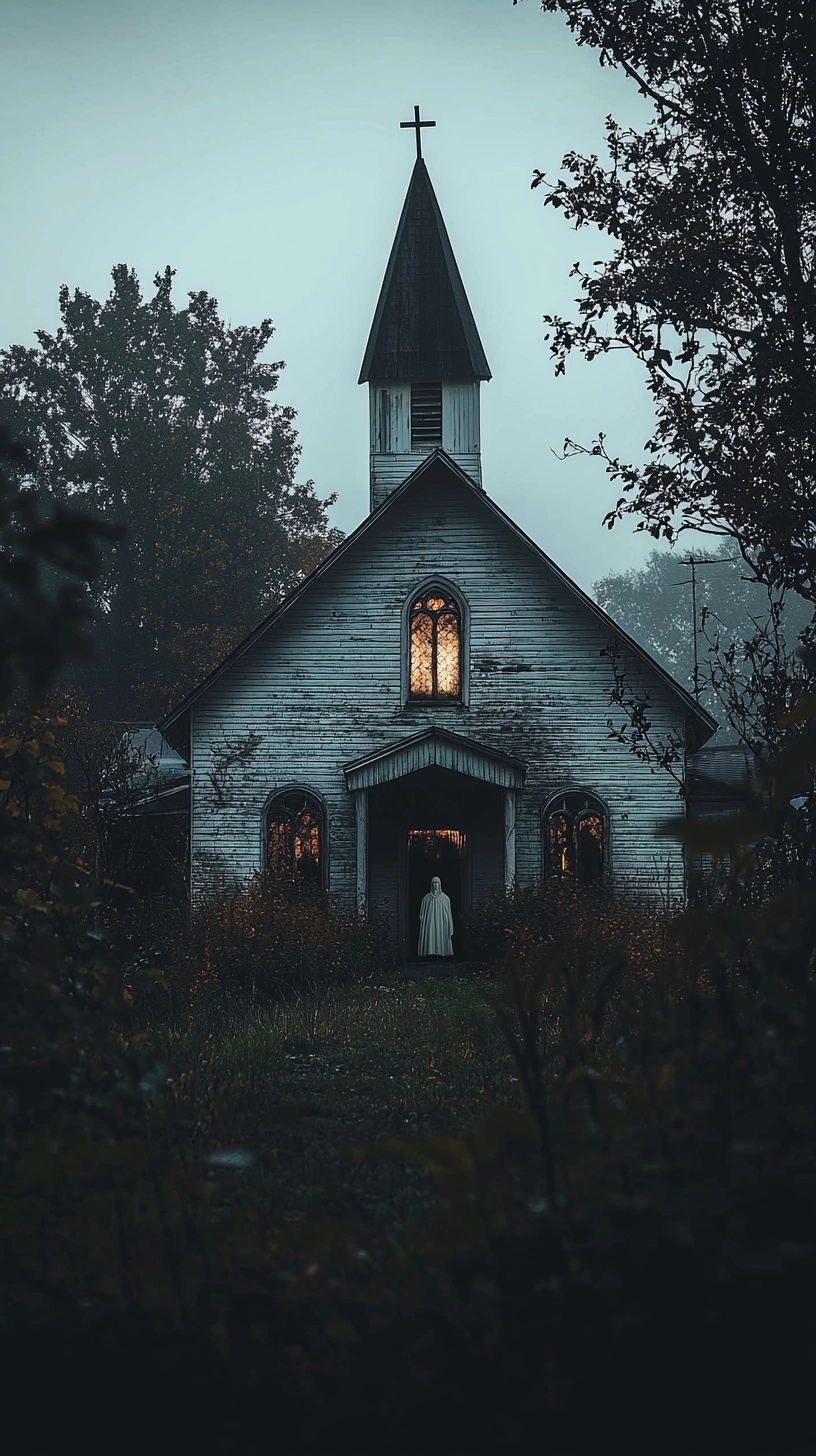 Chilling Night at the Surreal Horror Church