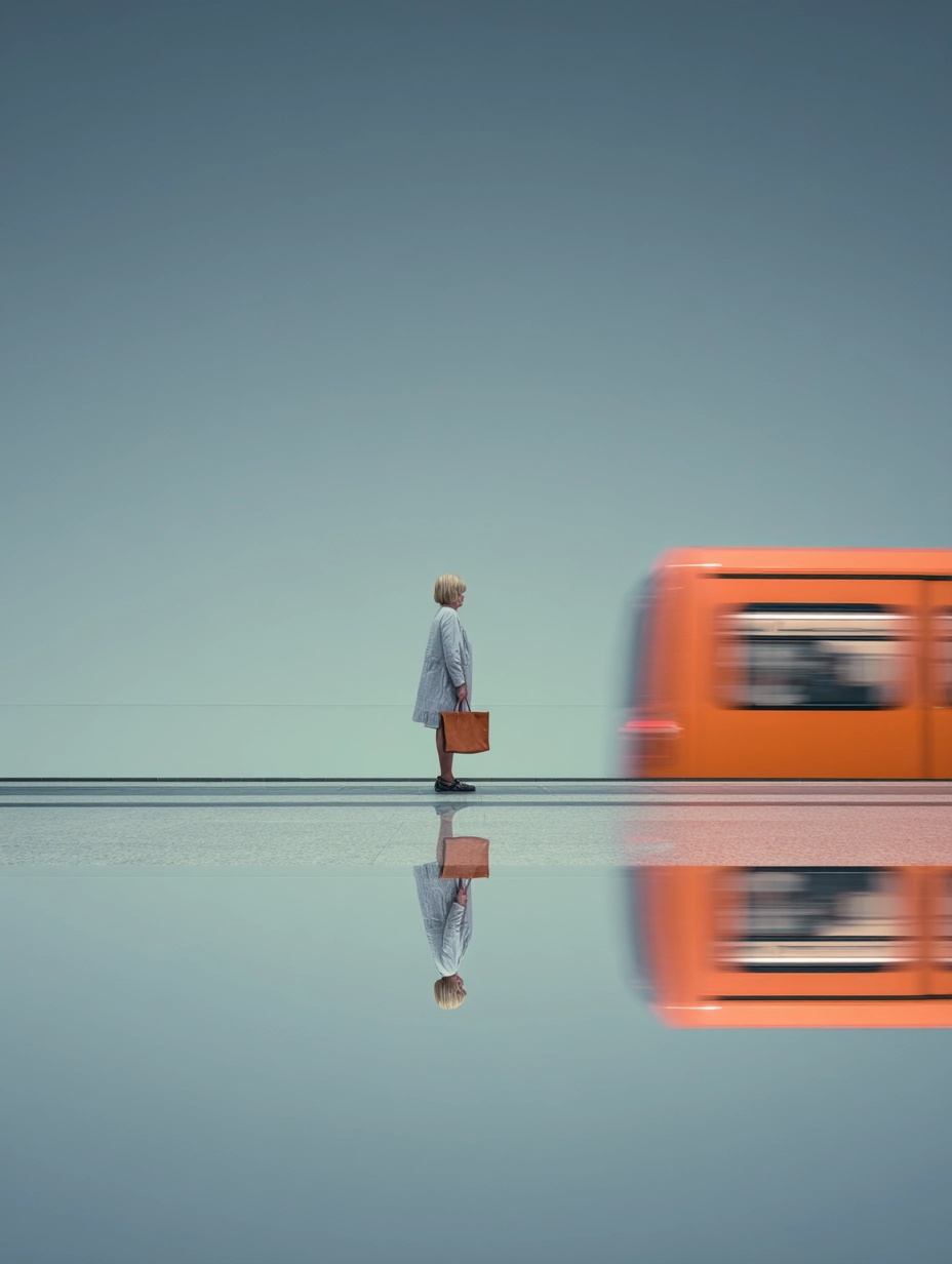 Journey Through the City: A Dreamy Subway Scene