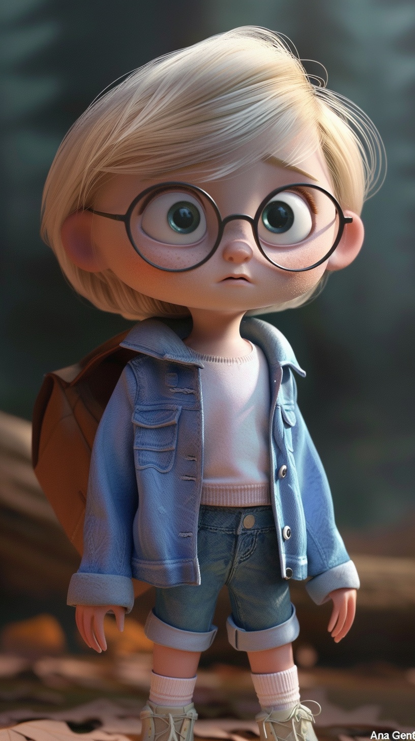 A Glimpse of Ana Gentle: Pixar-Inspired Blonde Character