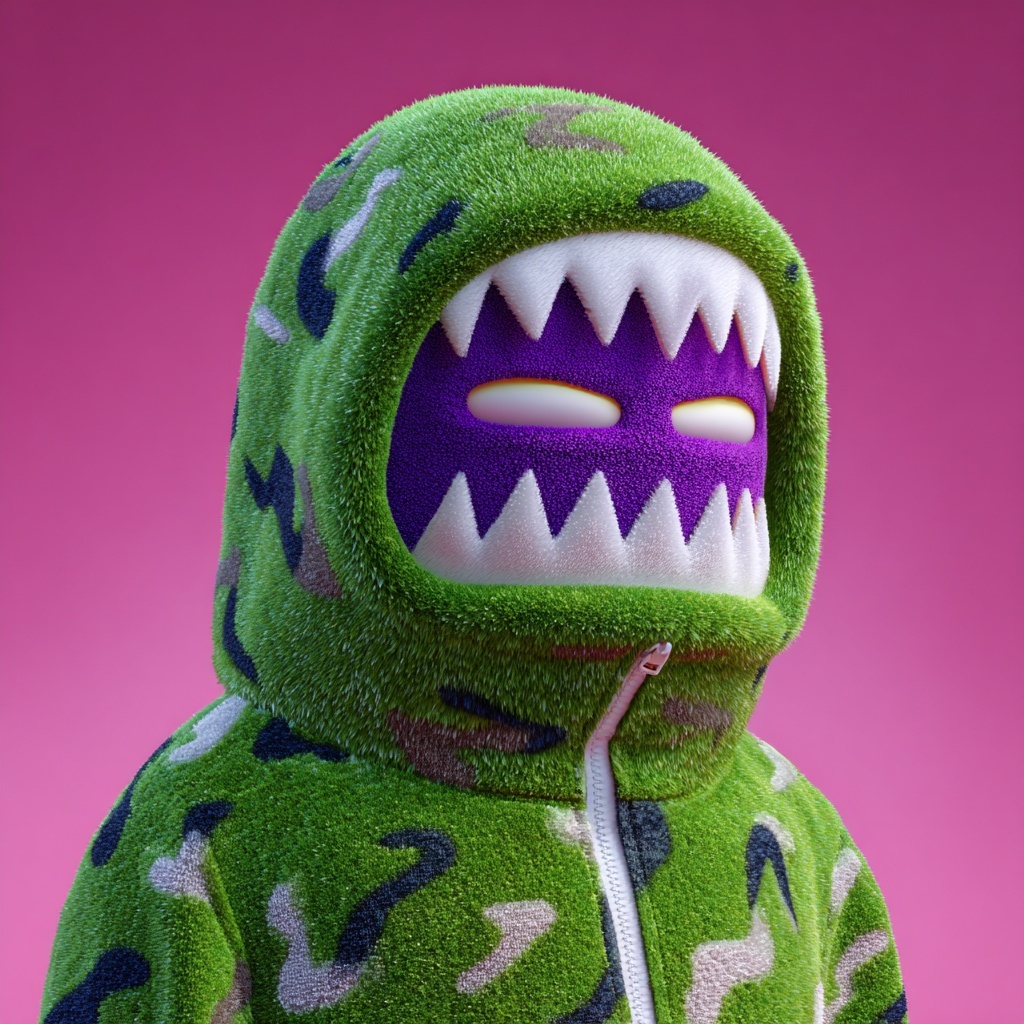 Ethereum Chaos: Bape Ninjas Swamp Vampire Art