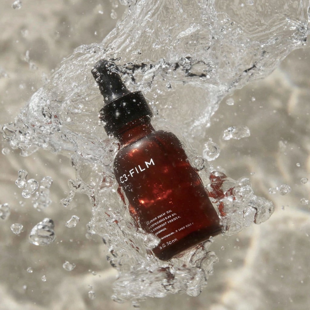 Elegant C3 FILM Dropper in Water Splash Moment