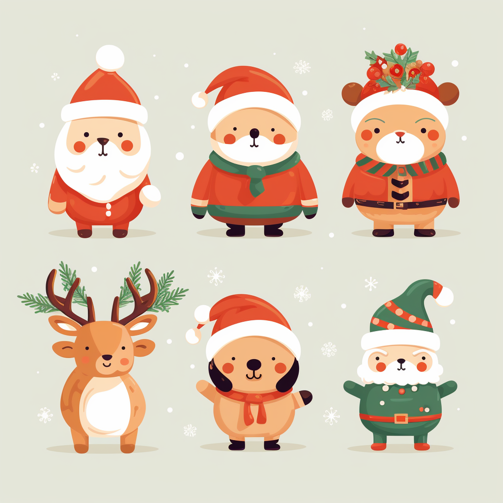 Colorful HD Christmas Clip Art - Cute & Vector for 8K Display