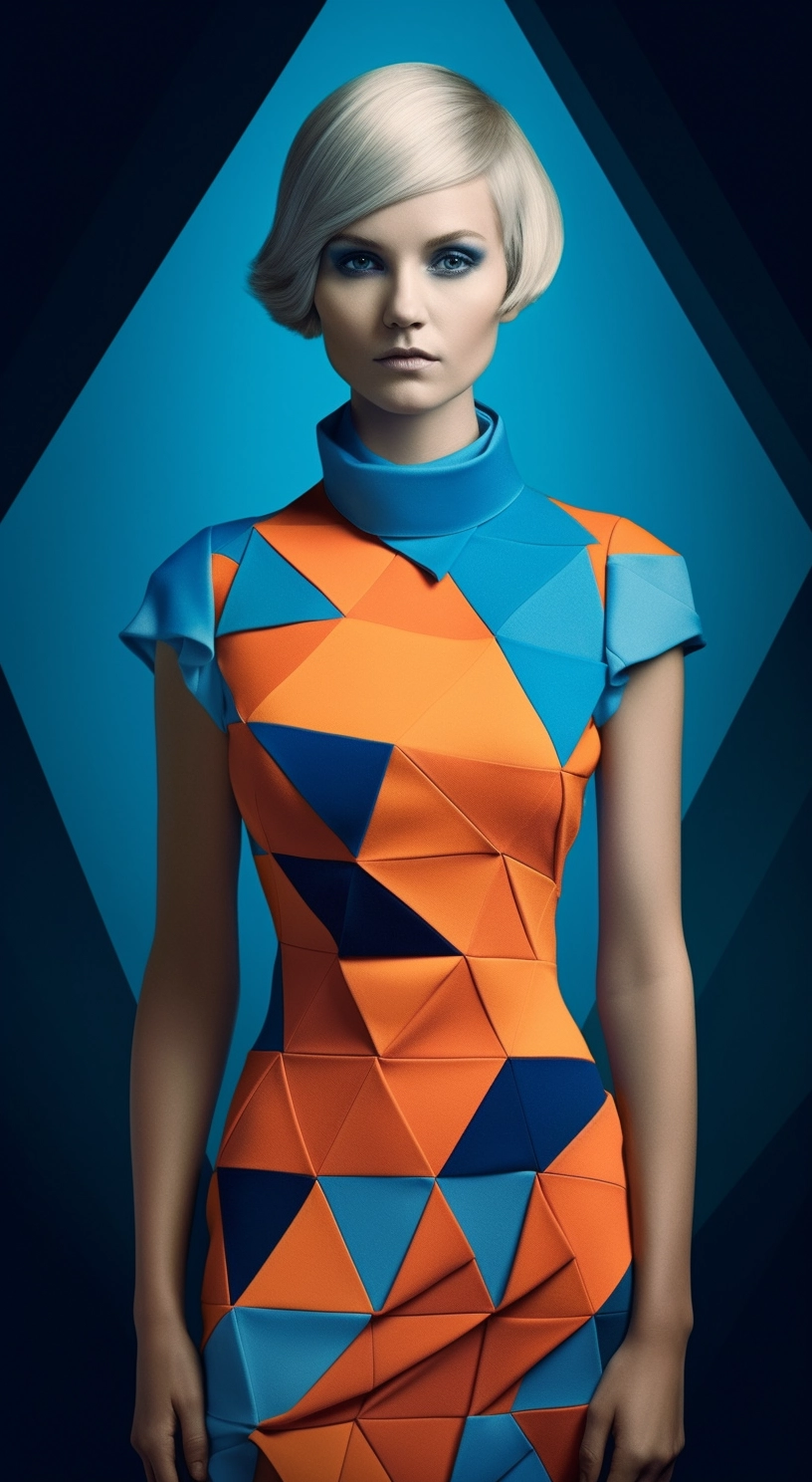 Bold 3D Geometric Dresses in Vivid Hues