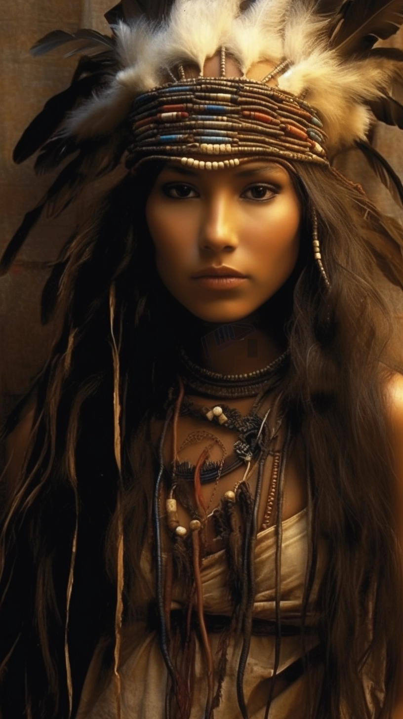 Stunning Native Woman Art in Lee Bogle Style