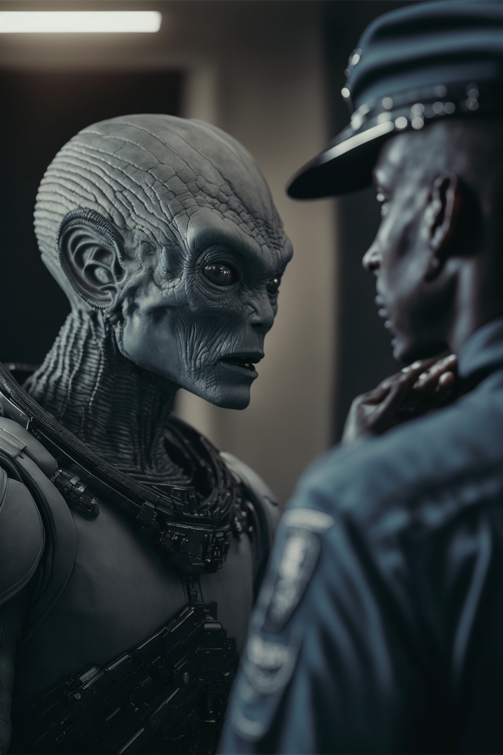 Encounter: Police Officer Meets Grey Alien