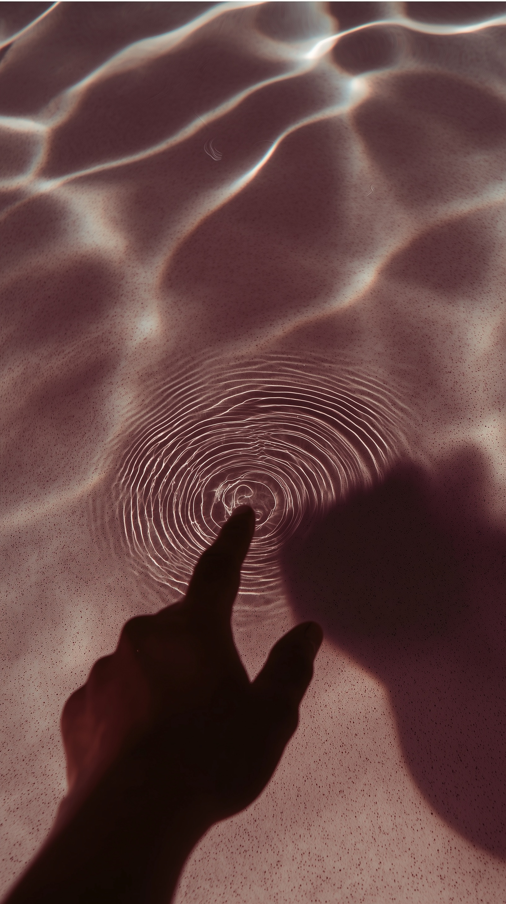 Elegant Shadows: Serene Water Surface Ripples