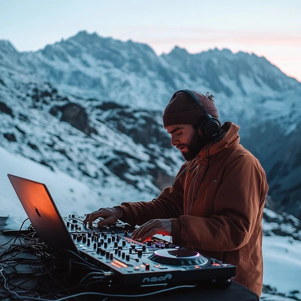 Mountain DJ Vibes: Snowy Beats Await You