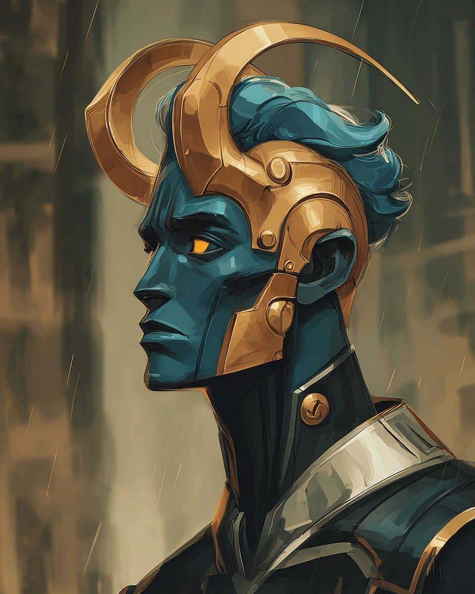 Regal Templar Paladin in Stormy Castle