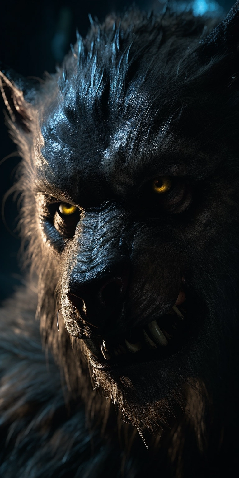 Fearsome Werewolf Portrait: Cinematic Lighting & Epic Composition