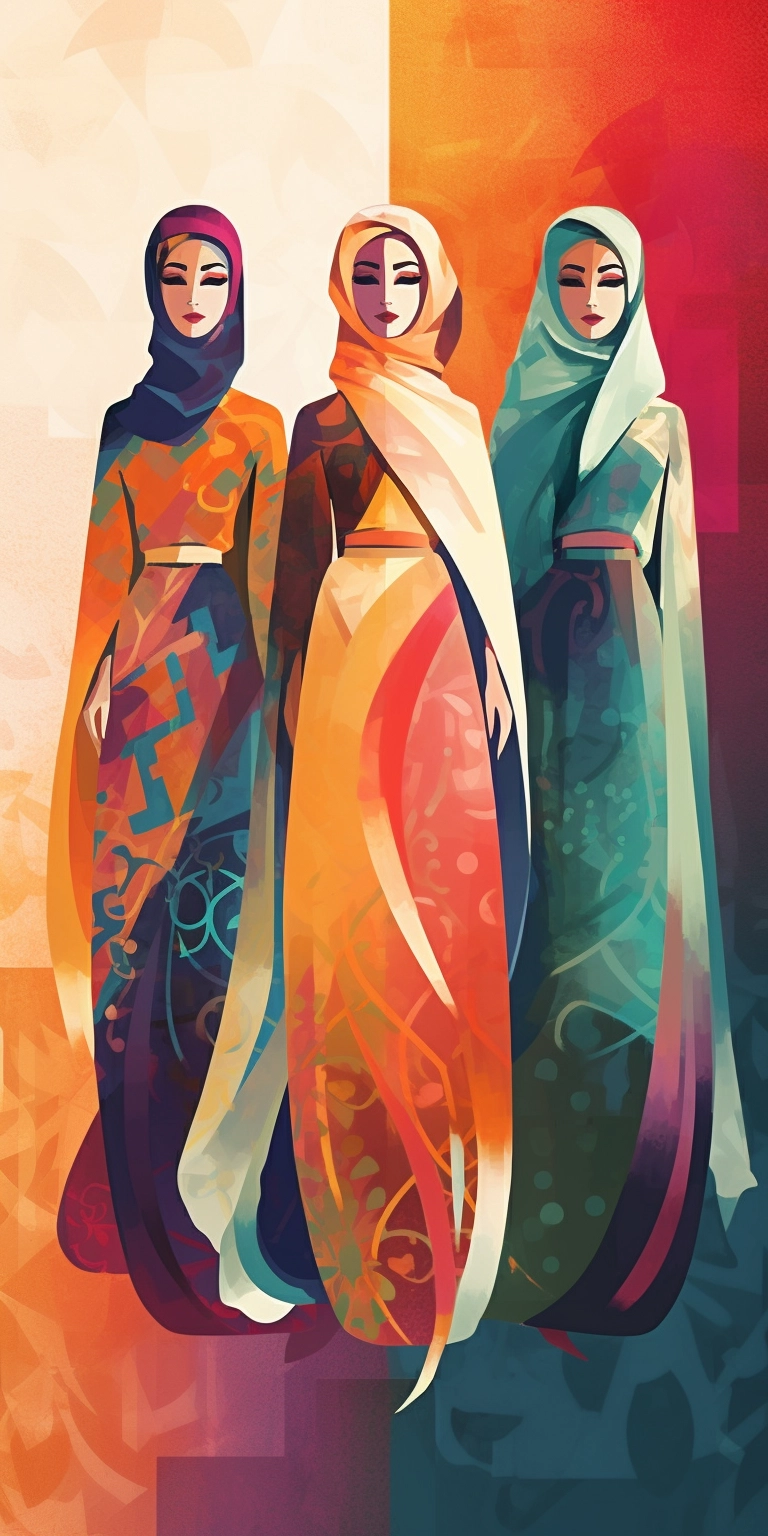 Colorful Abstract Poster with Bold Shadows