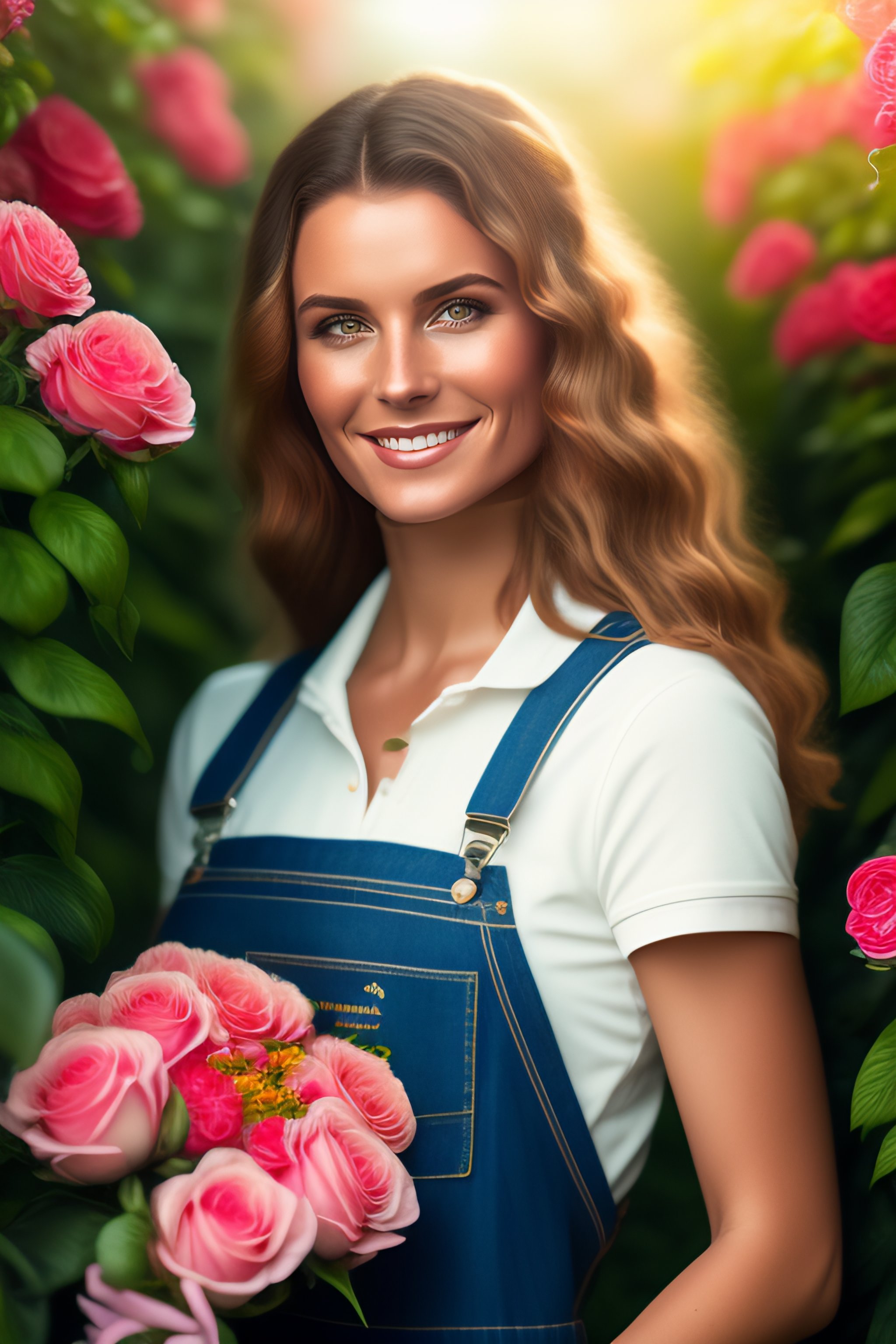Greenhouse Gardening with a Young Woman
